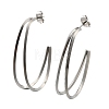 304 Stainless Steel Stud Earrings EJEW-F361-22P-2