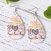 Imitation Leather Dangle Earrings FS-WGAAB7F-02-2