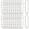 30Pcs Iron Brooch Findings IFIN-SC0002-10A-P-7