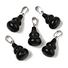 Natural Obsidian Pendants G-B127-03P-17-2