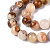Natural Wood Lace Stone Wooden Jasper Beads Strands X-G-B128-A04-04-4