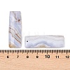 Natural Blue Lace Agate Pendants G-K381-19B-3