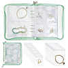 PVC Loose Leaf Jewelry Storage Bag ODIS-WH0038-90A-1