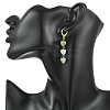 Gemstone Leverback Dangle Earrings for Women EJEW-JE07282-4