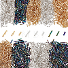 1998Pcs 9 Style Glass Twisted Bugle Beads SEED-PH0001-38-1
