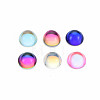 Transparent K9 Glass Cabochons GGLA-S053-8mm-111-8