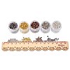 5 Box Iron Round Spacer Beads IFIN-X0001-03-B-WH-2