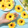 30Pcs Cloth Artificial Sunflower DIY-SP0005-97-4