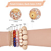   12Pcs 6 Colors Glass Rhinestone Clay Pave Beads FIND-PH0018-36-2