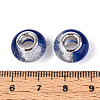 Transparent Resin Rondelle European Beads RESI-N044-02C-3