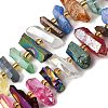 Electroplated Natural Quartz Crystal Beads Strands G-F800-F09-1