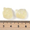 Transparent Spray Paint Glass Beads GLAA-H035-01G-3