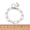 304 Stainless Steel Paperclip Chain Bracelets for Women Men BJEW-A048-01P-5
