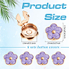 6Pcs Flower Alloy Cufflinks BUTT-ME0001-49-2