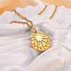 304 Stainless Steel Pendant Necklaces for Women WG8B2D1-03-2