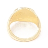 Yin Yang Pattern Flat Round Enamel Finger Ring for Girl Women RJEW-Z010-04LG-RS-3
