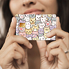 Plastic Waterproof Card Stickers STIC-WH0032-001-5