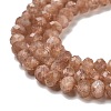 Natural Gold Sunstone Beads Strands G-B088-D18-02-4