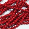 Natural Dyed Mashan Jade Gemstone Bead Strands X-G-R272-6mm-01-2