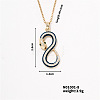 Trendy Snake Pendant Necklace MU5587-8-1