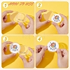Blank Flat Round Acrylic Button Pin Badge with Iron Pins FIND-L029-01P-01-4