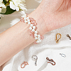 Tibetan Style Hook and Eye Clasps TIBE-PH0005-13-WH-8
