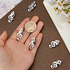 6Pcs Musical Note 304 Stainless Steel Lapel Pin Backs for Backpack Clothes JEWB-FH0003-12P-3