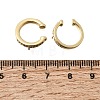 Brass Micro Pave Cubic Zirconia Ear Cuff Findings KK-K426-09G-2