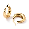 PVD Vacuum Plating 304 Stainless Steel Chunky Hoop Earrings for Women X-EJEW-F280-06C-G-1