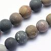 Natural Ocean Agate/Ocean Jasper Beads Strands G-G716-02-8mm-1