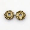 Disc Plating Zinc Alloy Spacer Beads PALLOY-N0101-07AB-NF-1