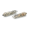 Bullet Natural Dalmatian Jasper Pointed Pendants LS-G-E332-C34-3
