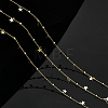 DIY Star Beaded Satellite Chains Bracelet Necklace Making Kit DIY-CA0005-09-7
