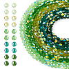 10 Strands 5 Colors Electroplate Transparent Glass Beads Strands EGLA-TA0013-78C-1