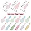 Olycraft 70Pcs 12 Styles Dummy Bottle Transparent Resin Cabochon RESI-OC0001-48-6