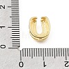 Brass Micro Pave Clear Cubic Zirconia Initial Spacer Bars KK-E802-34G-U-3