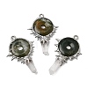 Natural Moss Agate Big Pendants G-G466-02P-13-1