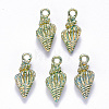 Alloy Enamel Pendants ENAM-N054-019B-1