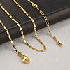 Brass Link Chain Necklaces for Women NJEW-D302-174G-1