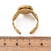 Spiral 304 Stainless Steel Cuff Ring Components STAS-P454-02C-G-3