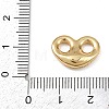 Brass Micro Pave Clear Cubic Zirconia Links Connector Charms KK-K413-06G-3