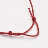 Waxed Cotton Cord Bracelets BJEW-JB02748-02-3