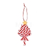 Christmas Tree Lollipop Handmade Polymer Clay Pendant Decorations HJEW-P017-02C-1