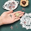 20Pcs 2 Colors Alloy Enamel Pendants FIND-YW0012-42-4