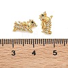 Brass Micro Pave Cubic Zirconia Pendants KK-A291-24A-G-3
