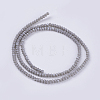 Electroplate Glass Beads Strands GLAA-F076-FR06-2