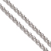 304 Stainless Steel Rolo Chain Slider Bracelet Making AJEW-JB01503-02-3