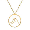 304 Stainless Steel Laser Cut Pendant Necklaces FS-WGA4904-15-1