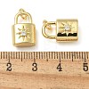 Rack Plating Brass Micro Pave Cubic Zirconia Pendants KK-K392-27G-3