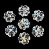 Spray Painted Transparent Acrylic Beads AC-CBAE09B-09-1